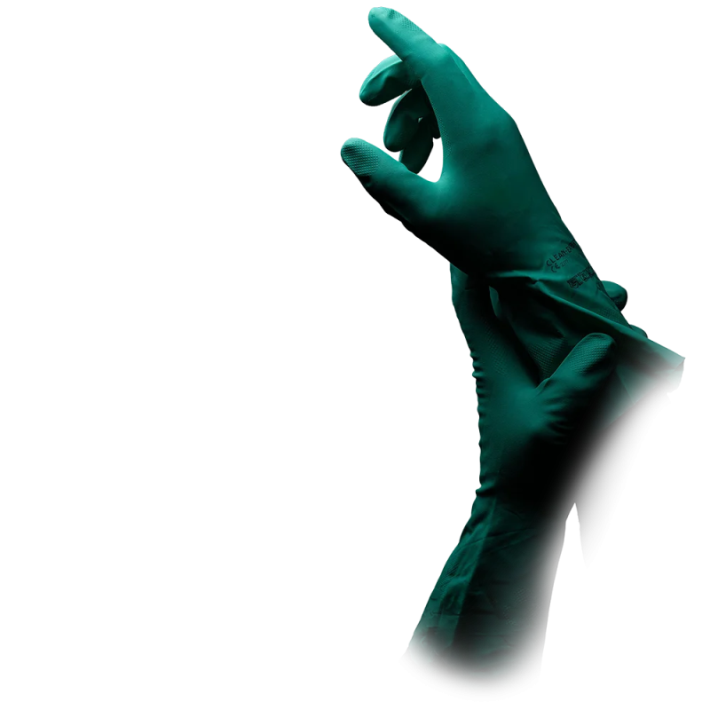 01160-M Rukavice Clean Expert nitril zelene M