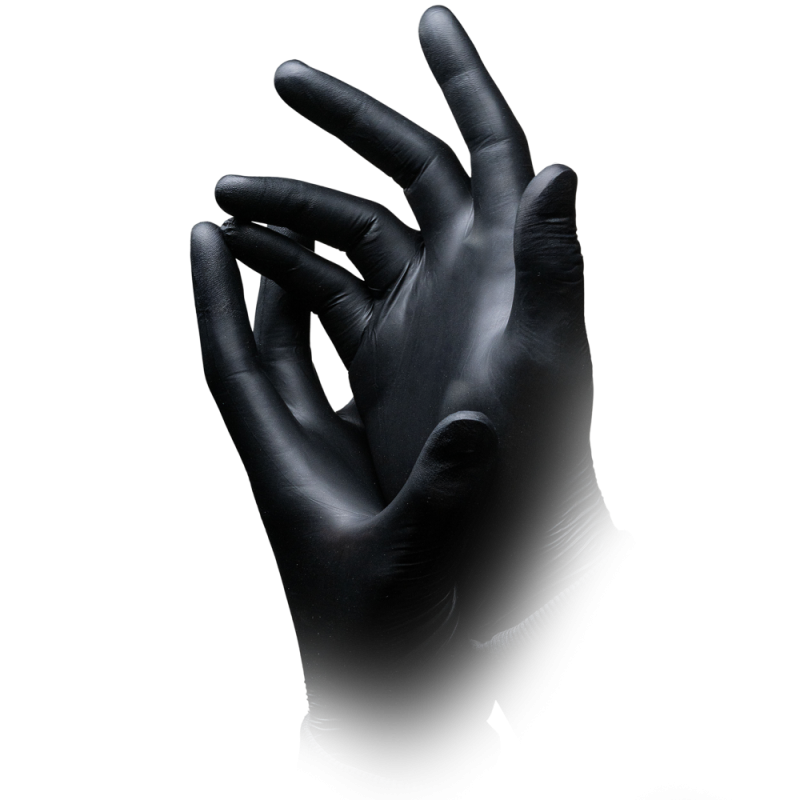 01167-XS Rukavice Epiderm Black nitril 100/1 XS