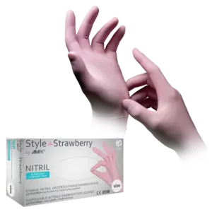 01185-XS Rukavice Style Strawberry nitril 100/1 XS