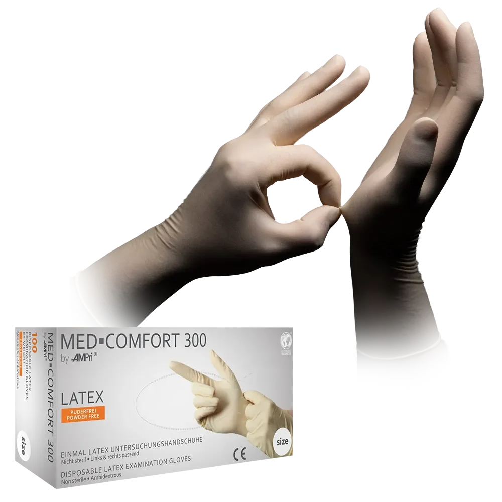 01230-L Rukavice Med Comfort 300 latex BP 100/1 L