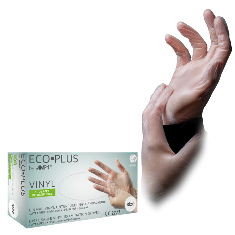 01260-XL Rukavice Eco Plus Vinyl BP 100/1 XL