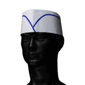 04068-B Kapa brodić papirnati s flisom i plavom crtom