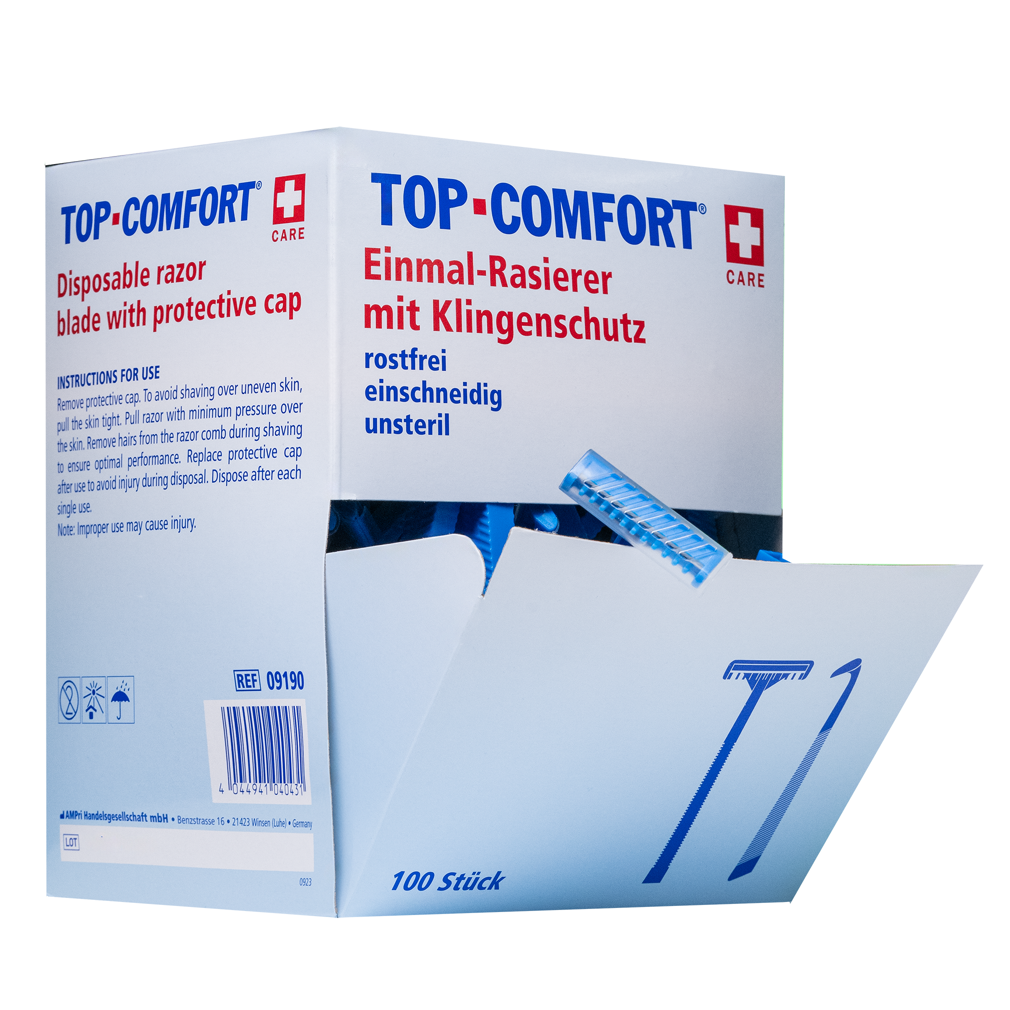 09190 Britvice  Med-Comfort jednokratne 1 oštrica plave 100/1