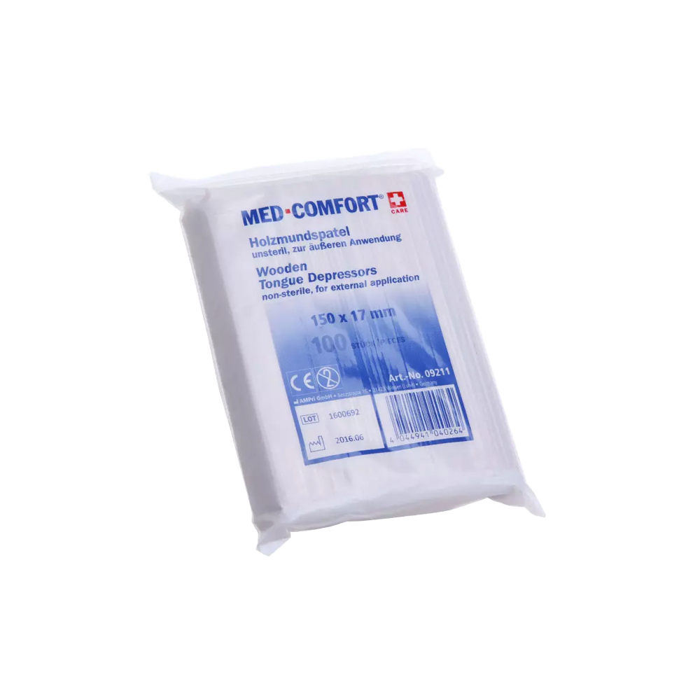 09211 Špatule Med-Comfort drvene za usta 100/1