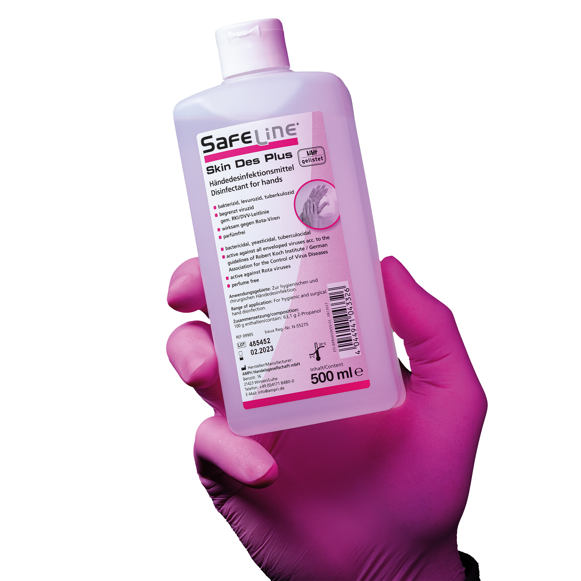 09905 Safeline skin des plus za ruke 500 ml