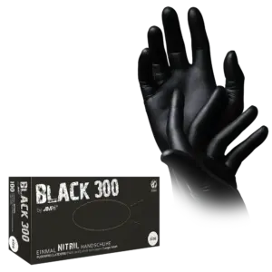 191-012-L Rukavice Black 300 nitril crne 100/1 L