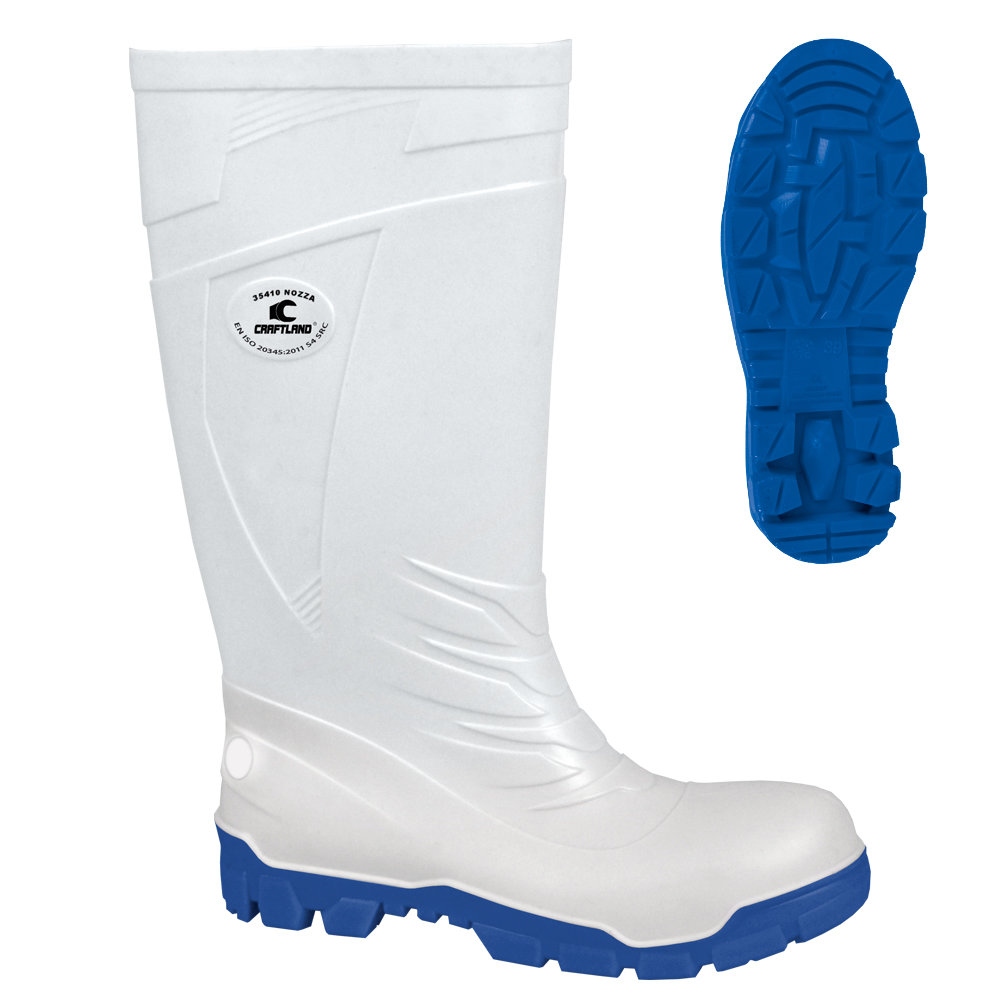 35410-44 Čizme "NOZZA"pvc Craftland bijele 44