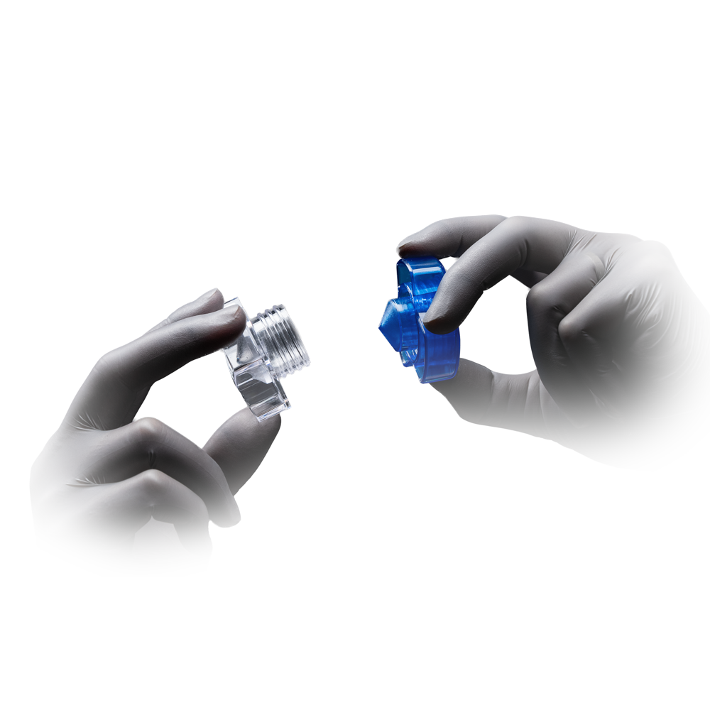 L-09161 Drobilica lijekova Med-Comfort prozirno plavi