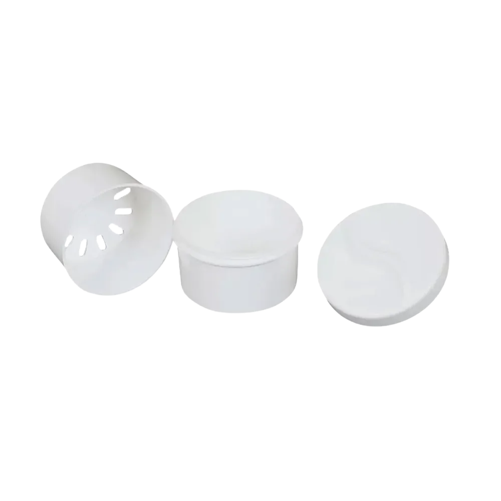 L-09198-P MC Spremnik za proteze BIJELI s rozim poklopcem